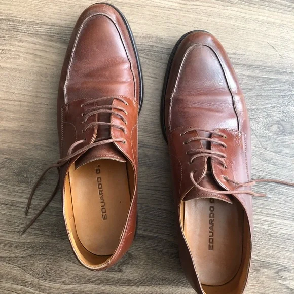 eduardo g shoes EDUARDO G. Orson Brown Leather Mens Oxford Dress Casual  main image 2
